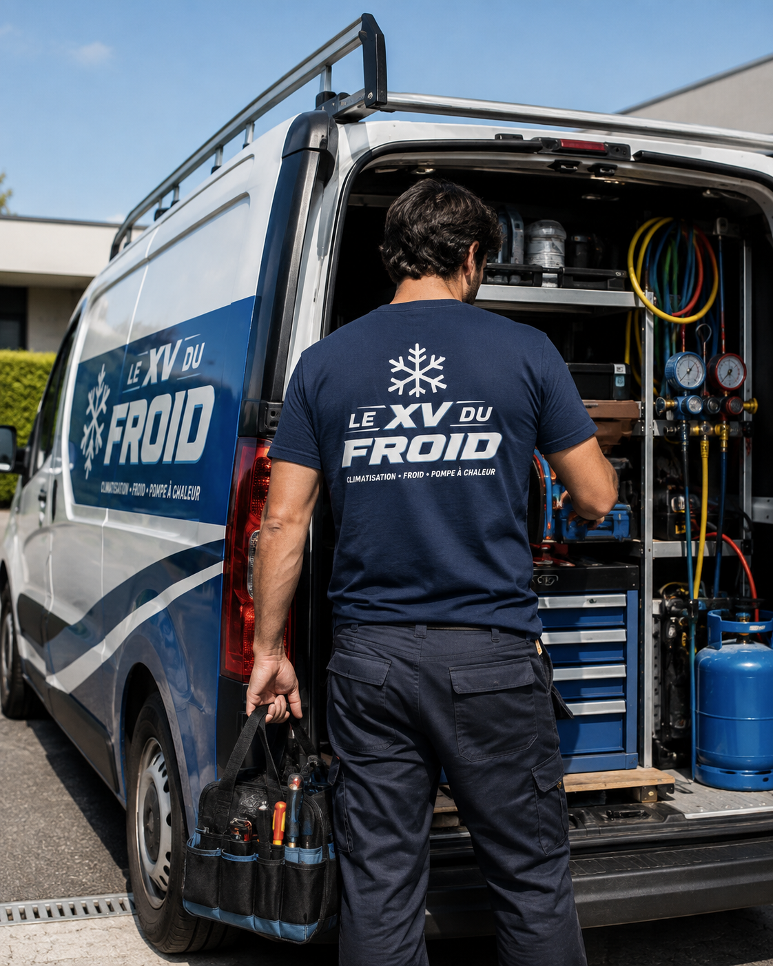 Équipe Le XV du Froid en atelier